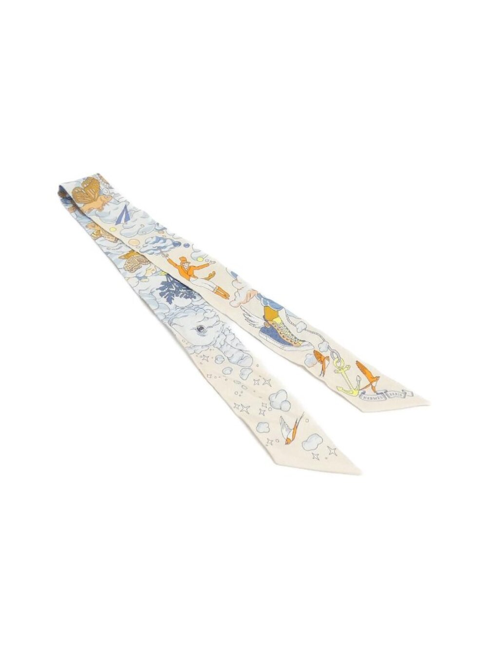 Hermes Sur Mon Nuage Twilly Scarf